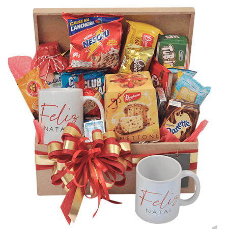 Cesta de Café da Manhã de Natal - Entrega Grátis* :: InterFlores