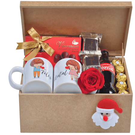 Cesta Presente Natal Romântica em SP :: InterFlores