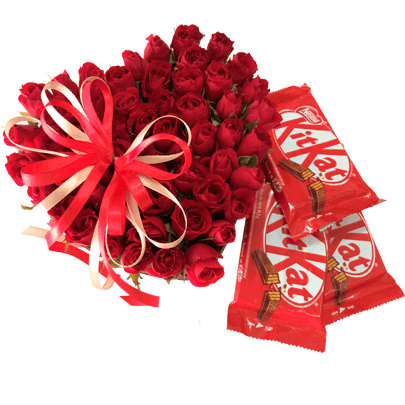 Flores e Chocolates Romântica Para Namorada :: InterFlores